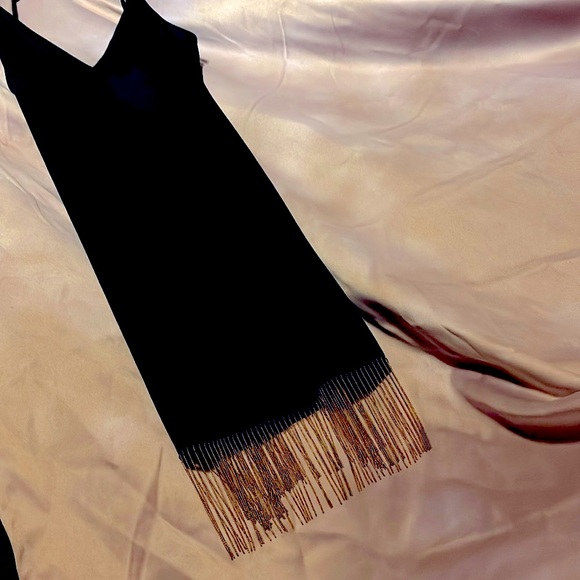 ODB- Olivia’s Daisy Bodycon with gold bead fringe puts the yay in that shimmy - Picture 6 of 7